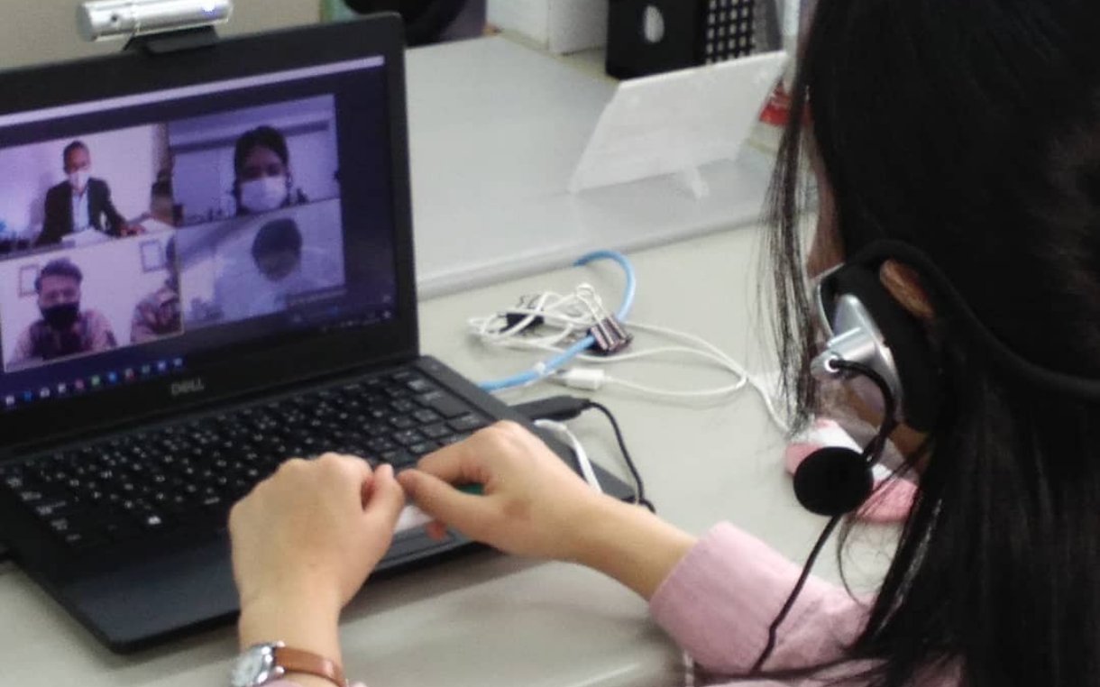 オンライン授業の様子